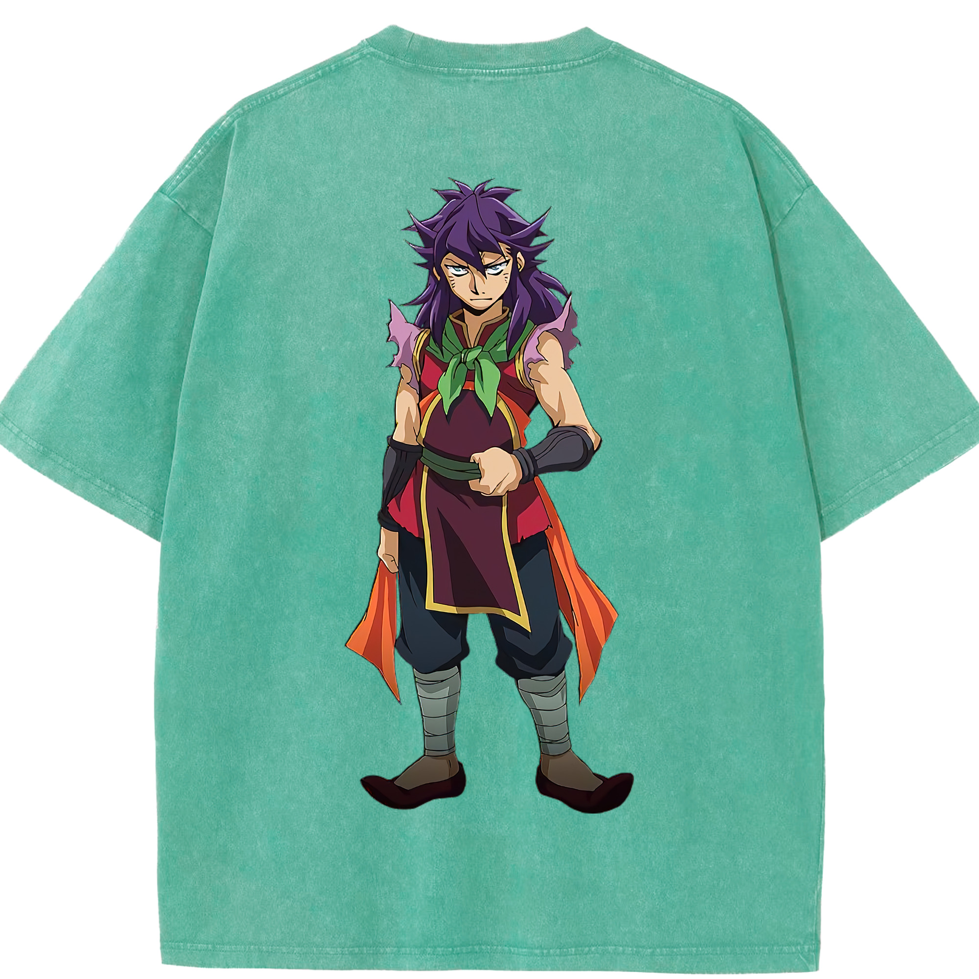 （画像用） 遊☆戯☆王 Yu-Gi-Oh! 綿100% ヴィンテージ風 半袖Tシャツ（背面プリント）